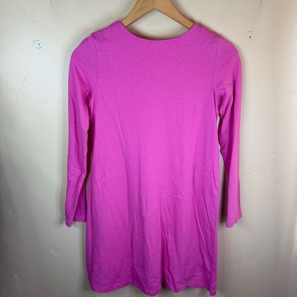 NWT Hanna Andersson Girls Pink Pullover Dress with Decal and Pockets Size US 12‎ - Picture 7 of 7